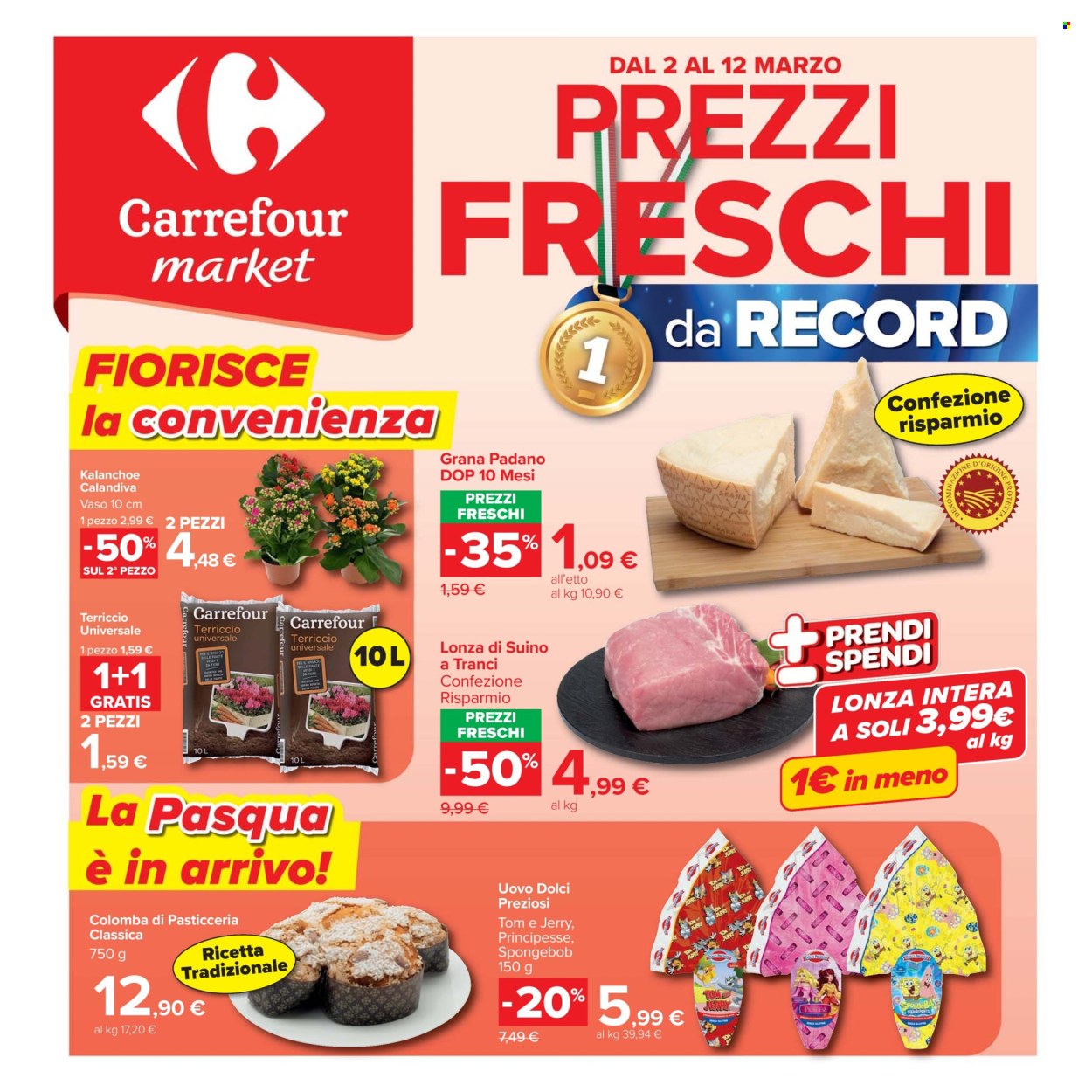 Volantino Carrefour - 2/3/2026 - 12/3/2026. Pagina 1