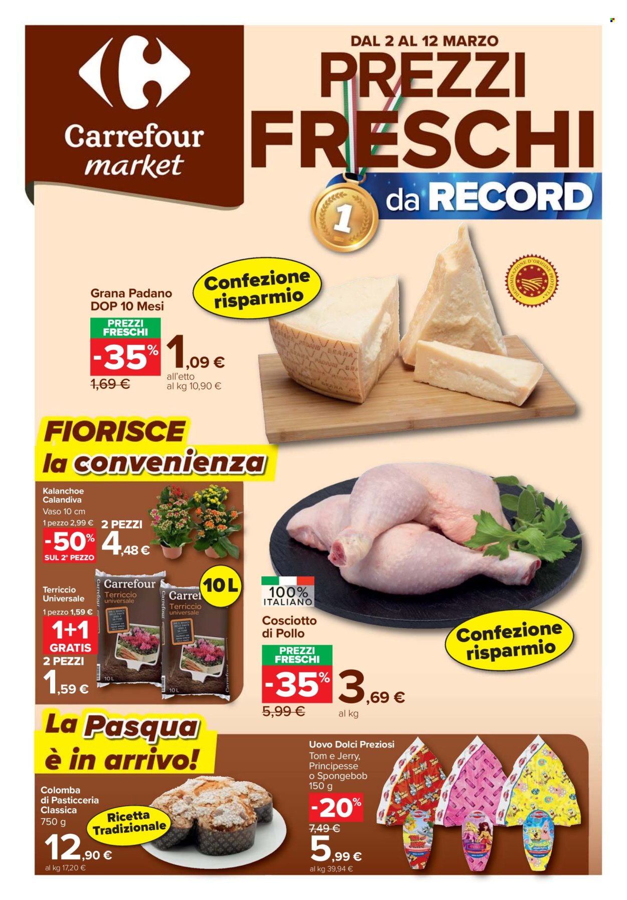 Volantino Carrefour - 2/3/2026 - 12/3/2026. Pagina 1