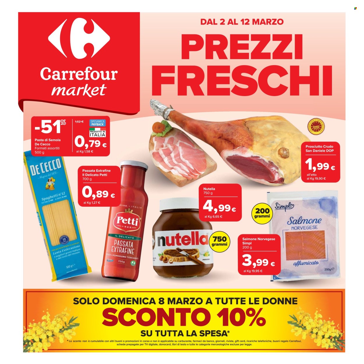 Volantino Carrefour - 2/3/2026 - 12/3/2026. Pagina 1