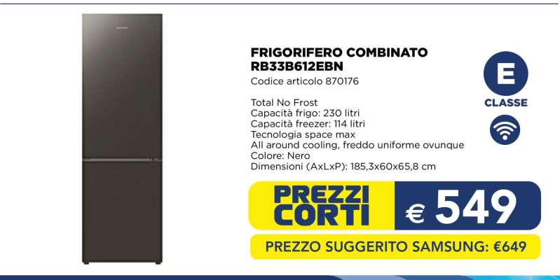 FRIGORIFERO COMBINATO RB33B612EBN