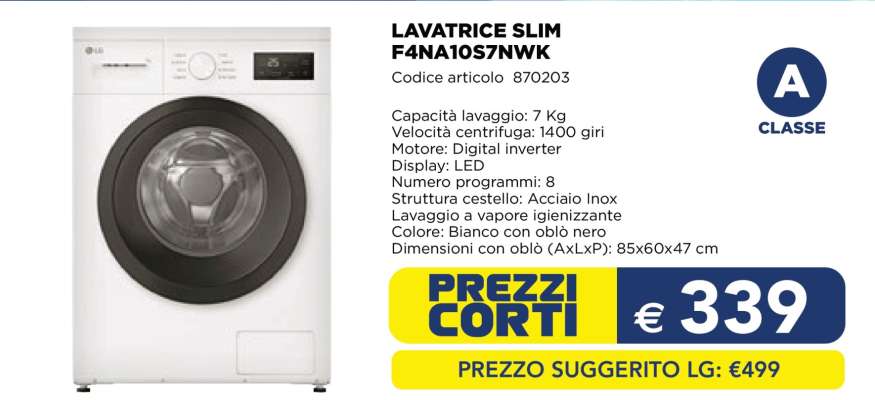 LAVATRICE SLIM F4NA10S7NWK