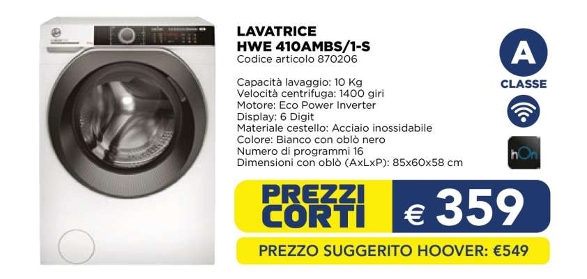 LAVATRICE HWE 410AMBS/1-S