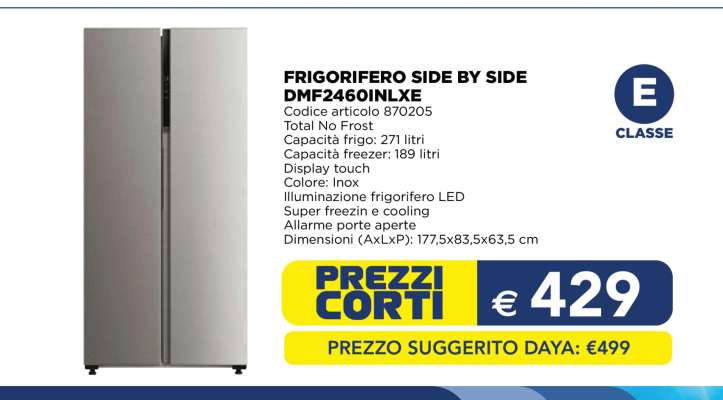 FRIGORIFERO SIDE BY SIDE DMF2460INLXE