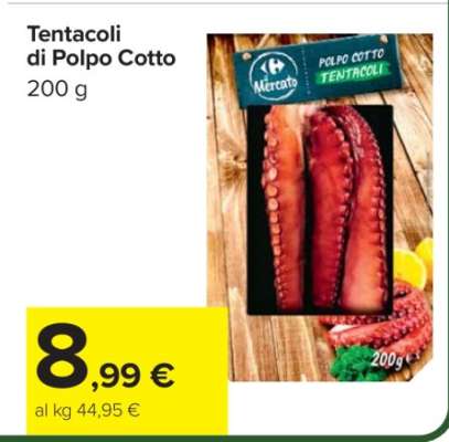 Tentacoli di Polpo Cotto
