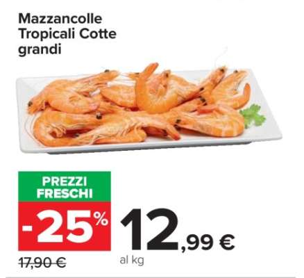 Mazzancolle Tropicali Cotte (Grandi)