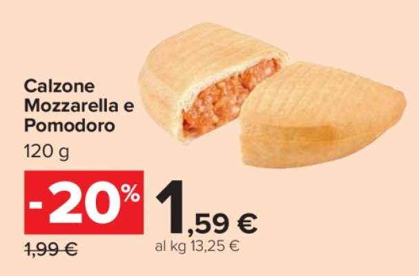 Calzone Mozzarella e Pomodoro