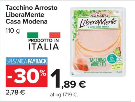 Tacchino Arrosto LiberaMente Casa Modena