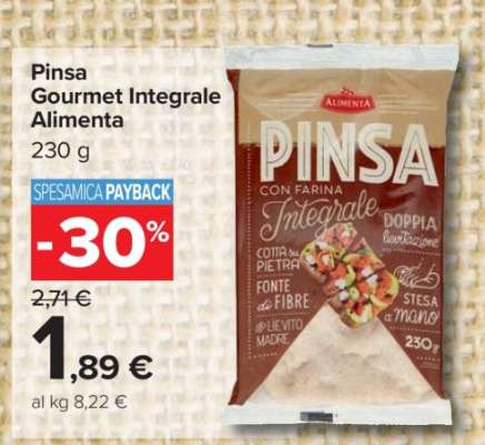 Pinsa Gourmet Integrale Alimenta