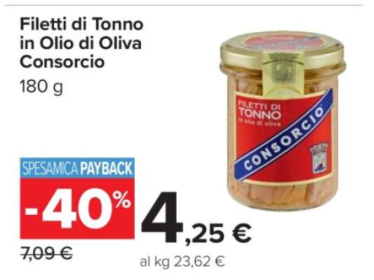 Filetti di Tonno in Olio di Oliva Consorcio