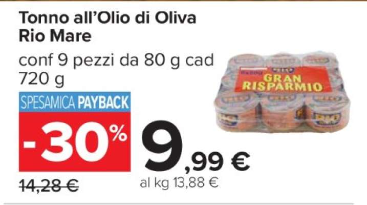 Tonno all’Olio di Oliva Rio Mare