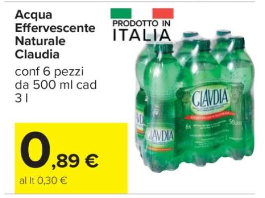 Acqua Effervescente Naturale Claudia