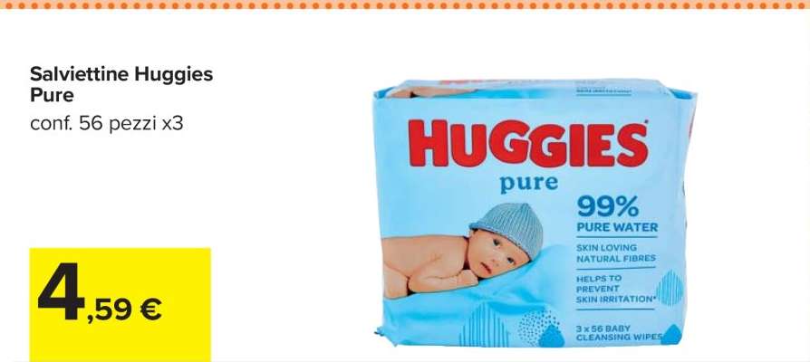 SALVIETTINE HUGGIES PURE