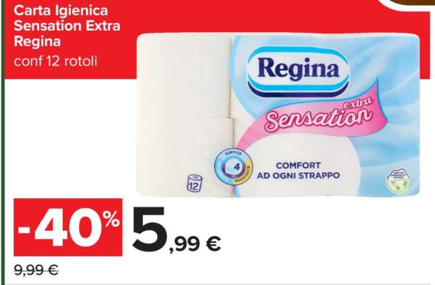 Carta Igienica Sensation Extra Regina