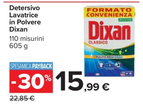 DETERSIVO LAVATRICE IN POLVERE DIXAN