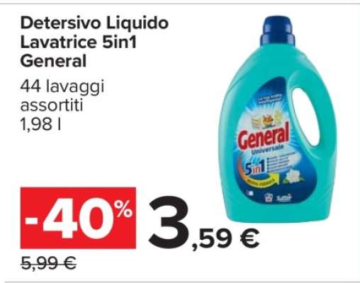 Detersivo Liquido Lavatrice 5in1 General