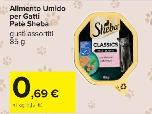 Alimento Umido per Gatti Patè Sheba