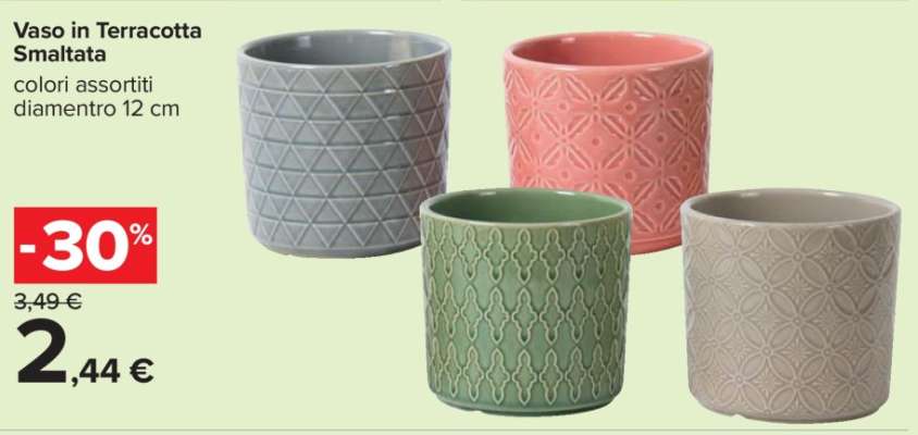 Vaso in Terracotta Smaltata