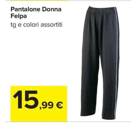 PANTALONE DONNA FELPA