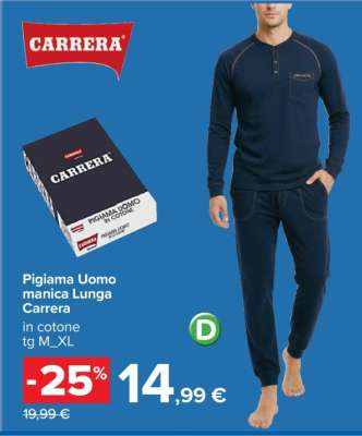 Pigiama Uomo manica Lunga Carrera