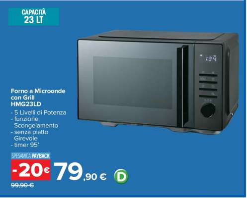 Forno a Microonde con Grill HMG23LD