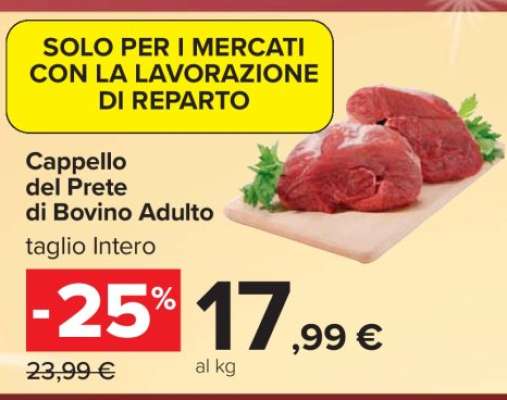 Cappello del Prete di Bovino Adulto