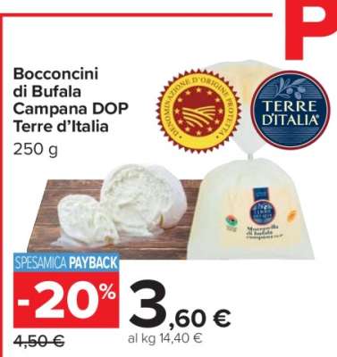 Bocconcini di Bufala Campana DOP Terre d’Italia