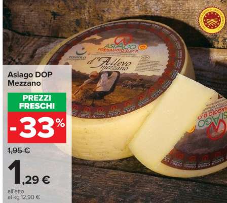 Asiago DOP Mezzano