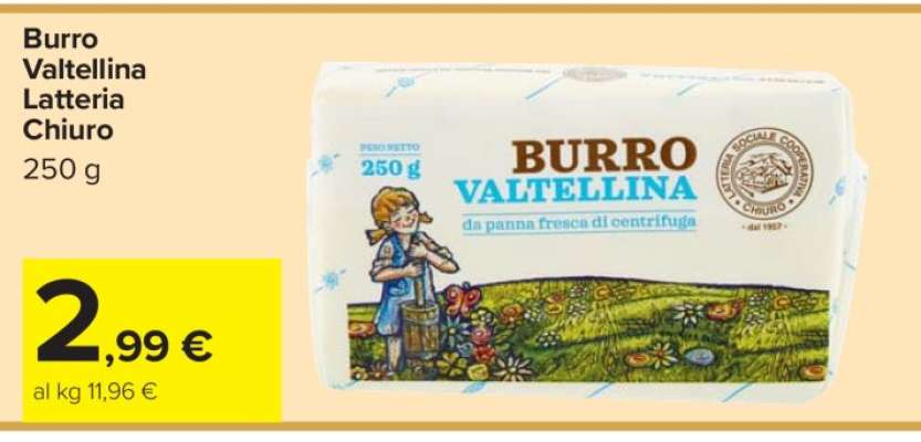 Burro Valtellina Latteria Chiuro