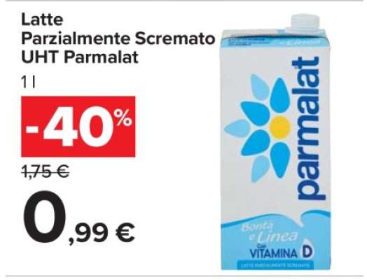 Latte Parzialmente Scremato UHT Parmalat