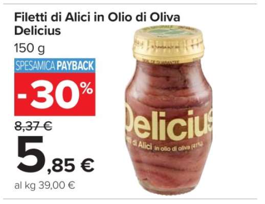 Filetti di Alici in Olio di Oliva Delicius
