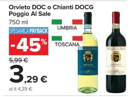 Orvieto DOC o Chianti DOCG Poggio Al Sale