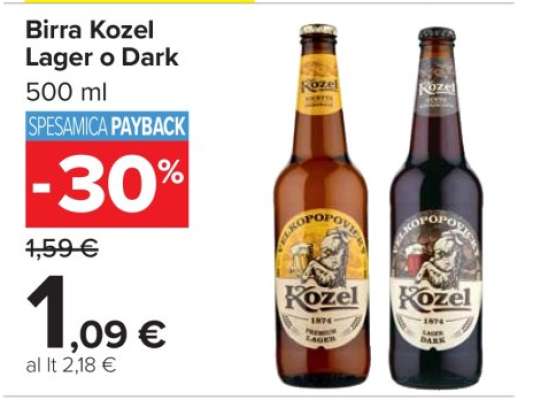 Birra Kozel Lager o Dark