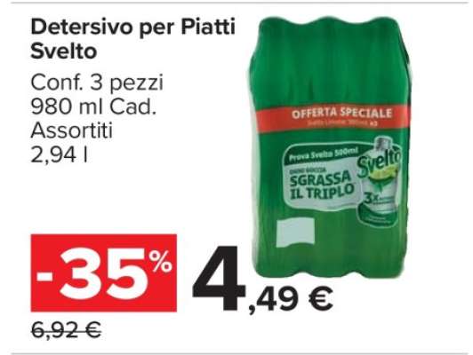 Detersivo per Piatti Svelto