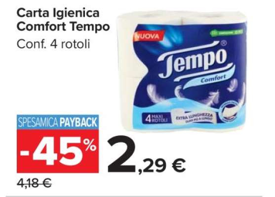 CARTA IGIENICA COMFORT TEMPO