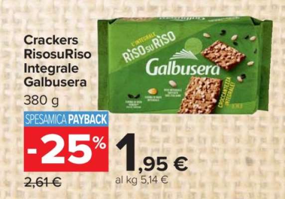 Crackers RisosuRiso Integrale Galbusera