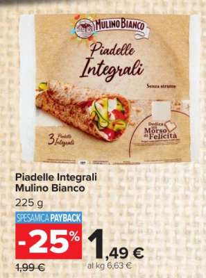 Piadelle Integrali Mulino Bianco