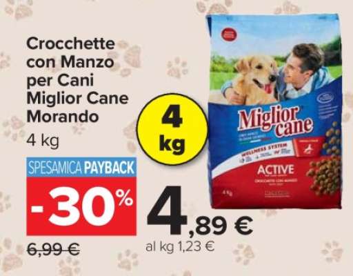 Crocchette con Manzo per Cani Miglior Cane Morando