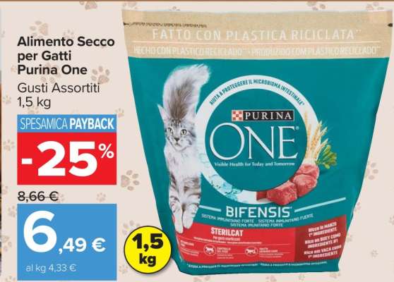 Alimento Secco per Gatti Purina One