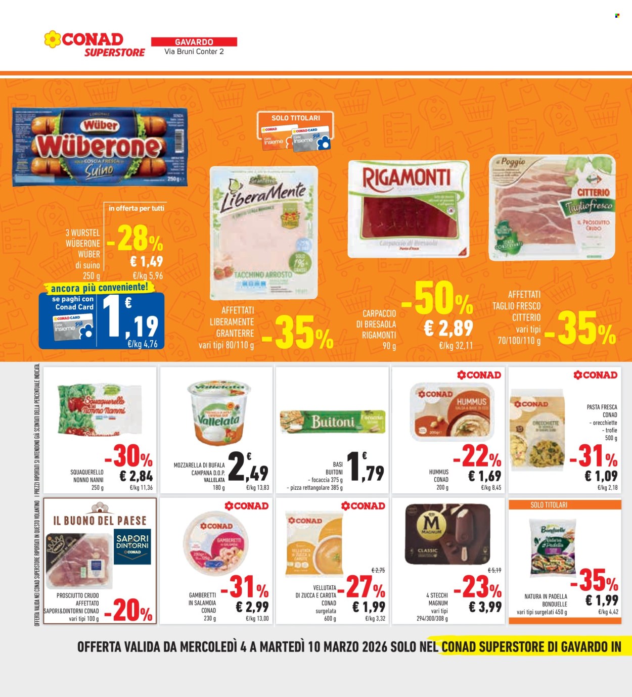 Volantino Conad - 4/3/2026 - 10/3/2026. Pagina 30