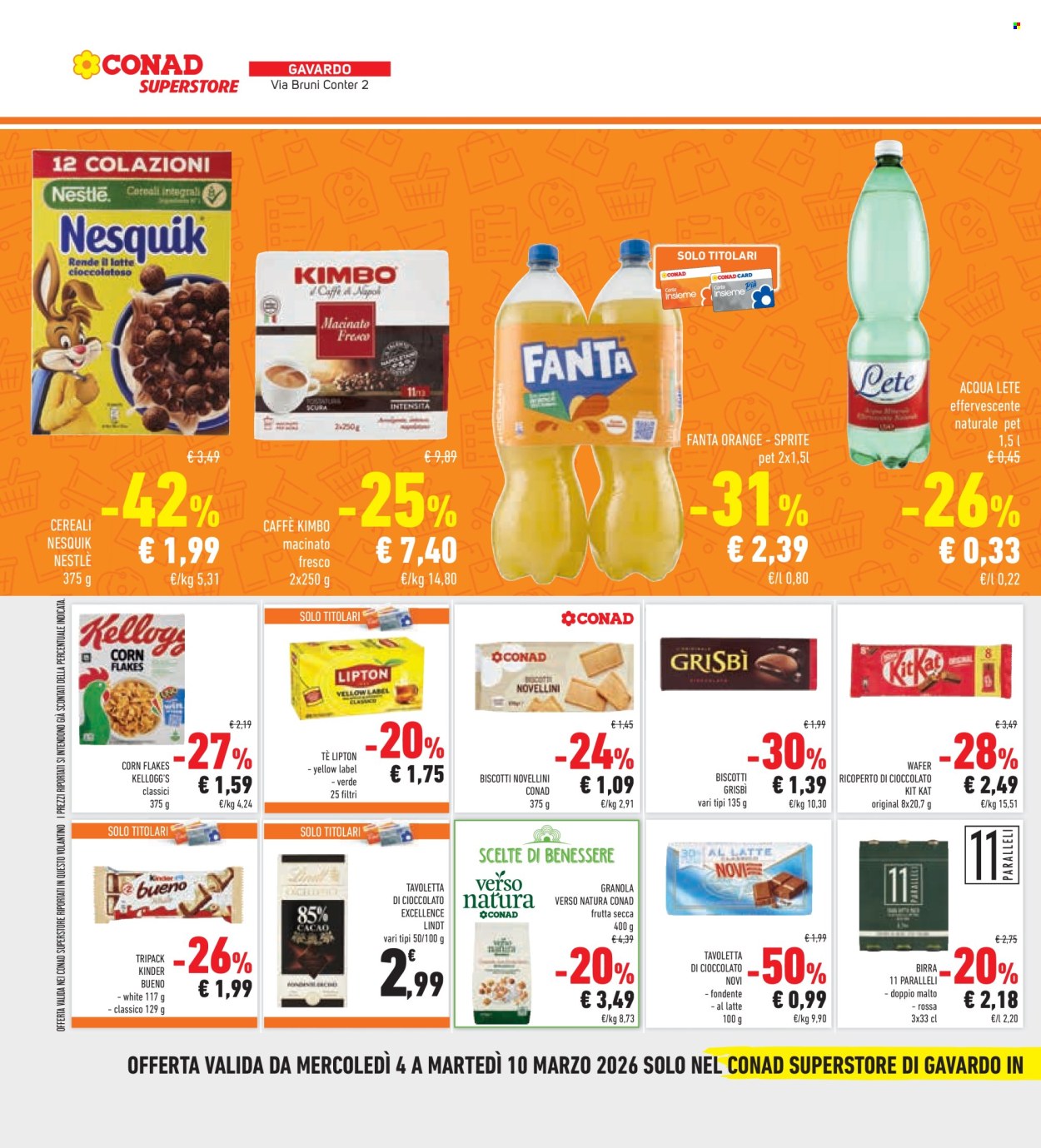 Volantino Conad - 4/3/2026 - 10/3/2026. Pagina 34