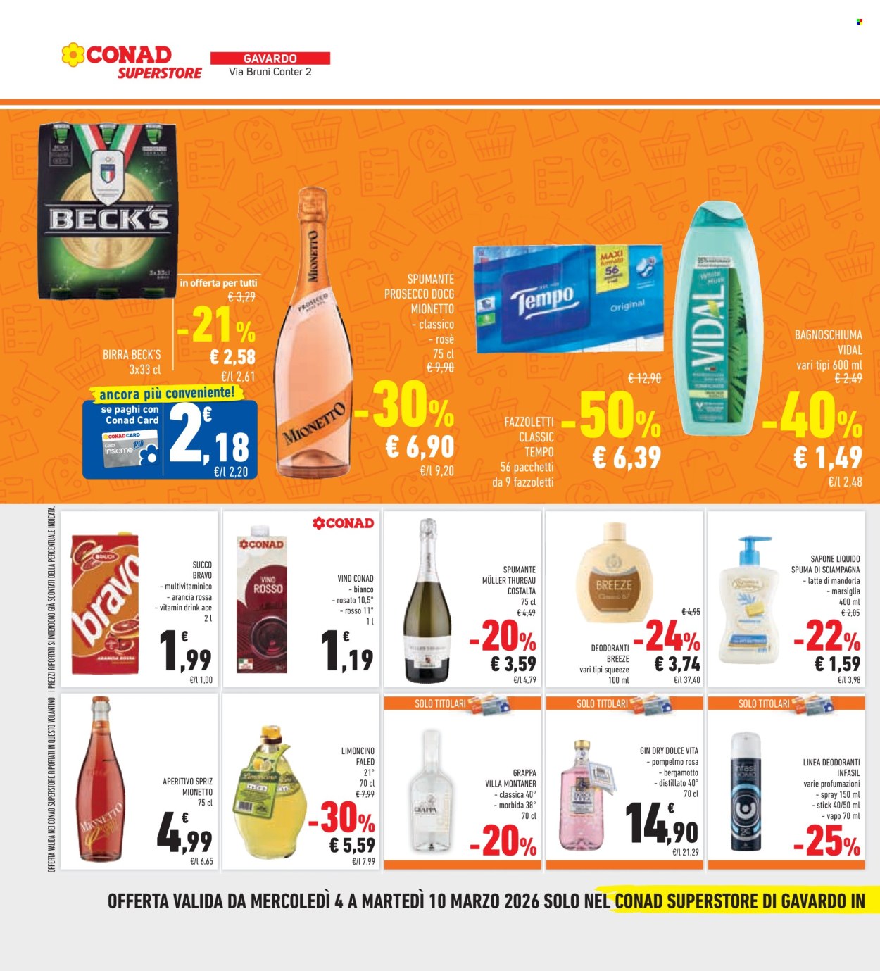 Volantino Conad - 4/3/2026 - 10/3/2026. Pagina 36