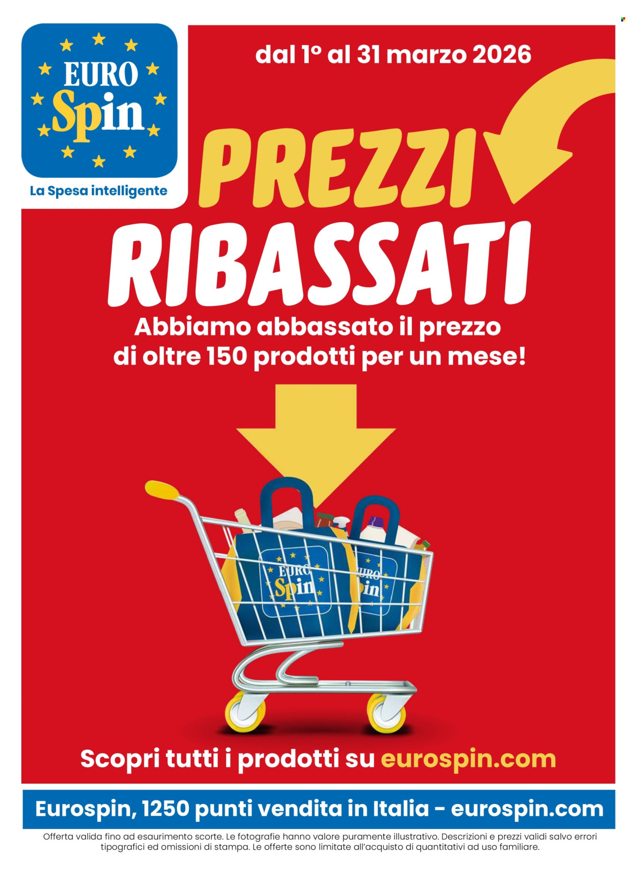 Volantino EuroSpin - 1/3/2026 - 31/3/2026. Pagina 1
