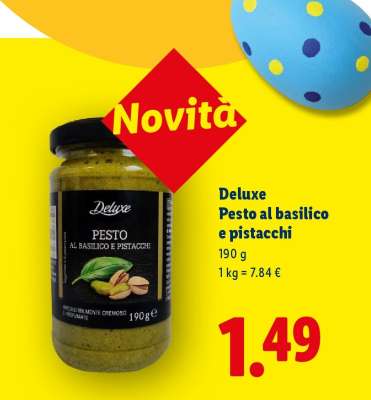 Deluxe Pesto al basilico e pistacchi