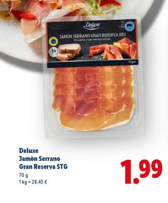 Deluxe Jamón Serrano Gran Reserva STG