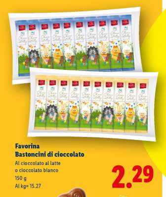 Favorina Bastoncini di cioccolato