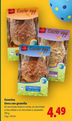 Favorina Uova con granella