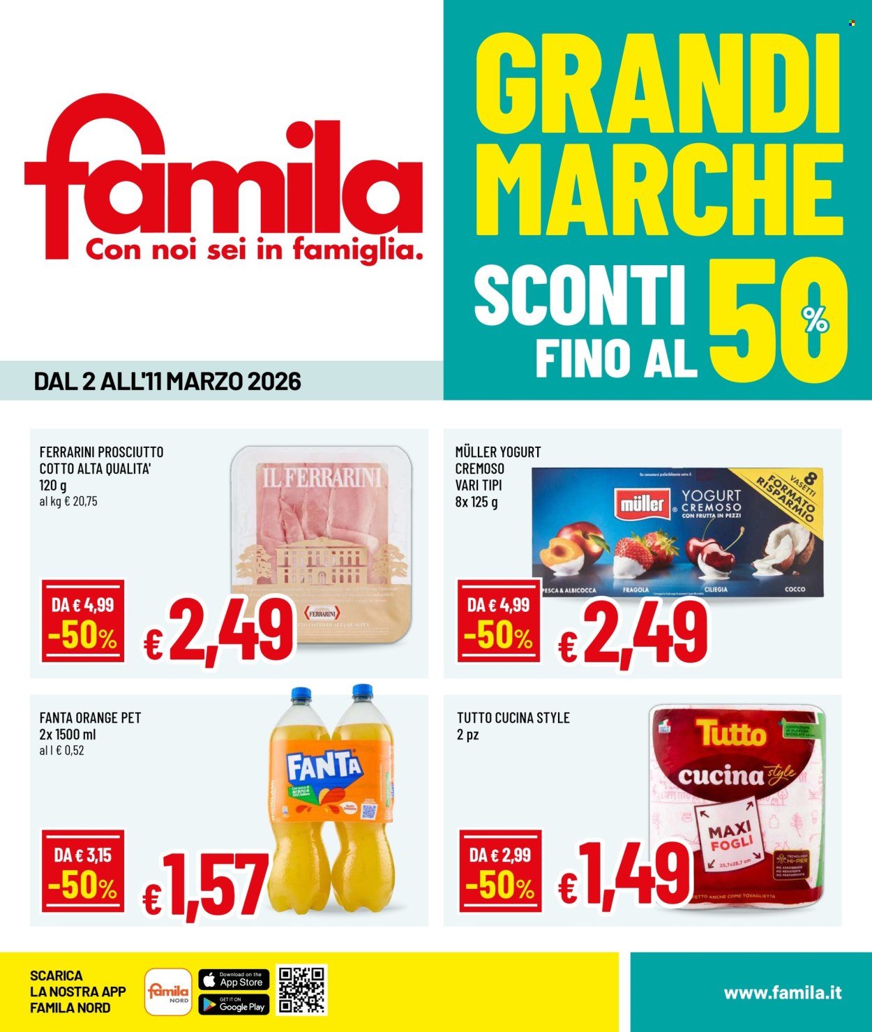 Volantino Famila - 2/3/2026 - 11/3/2026. Pagina 1