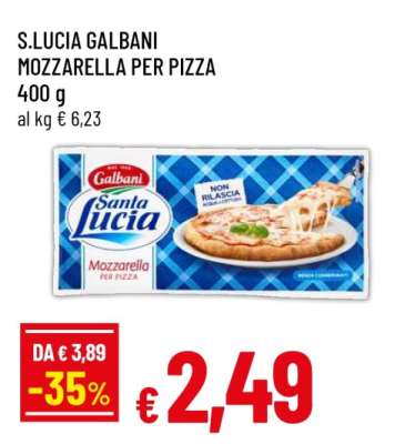 S.LUCIA GALBANI MOZZARELLA PER PIZZA