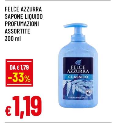 FELCE AZZURRA SAPONE LIQUIDO PROFUMAZIONI ASSORTITE