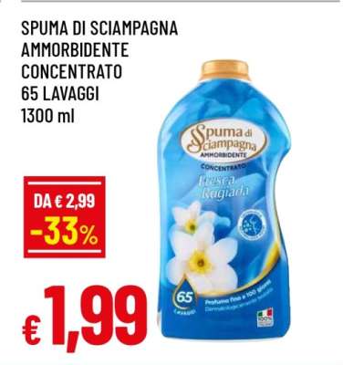 SPUMA DI SCIAMPAGNA AMMORBIDENTE CONCENTRATO